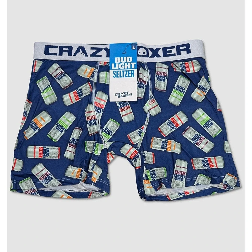 Crazy Boxer Briefs / Underwear - NWT Mens Large (36-38) Bud Light - #49718-M2
